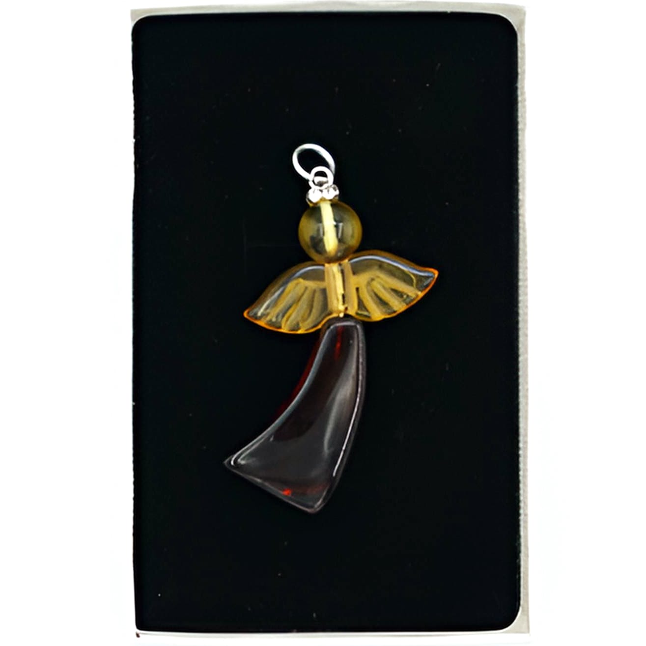 Gintarinis pakabukas Angelas