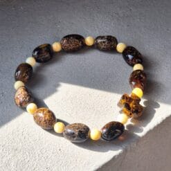 Gintarinis rožinis-apyrankė-10